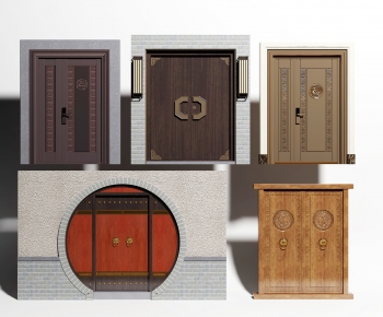 Chinese Style Door-ID:736522911