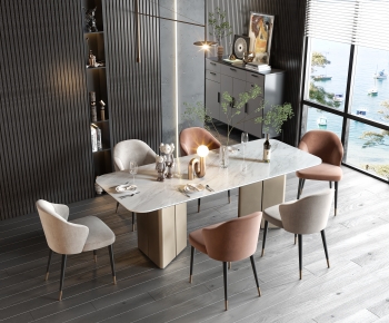 Modern Dining Table And Chairs-ID:630700118