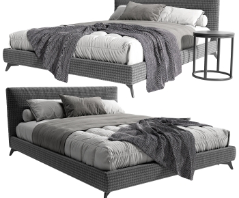 Modern Double Bed-ID:818007951