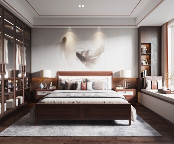 New Chinese Style Bedroom-ID:176932102