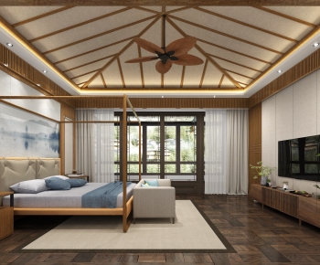 Southeast Asian Style Bedroom-ID:429564958