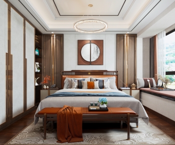 New Chinese Style Bedroom-ID:816647054