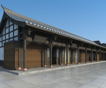 Chinese Style Ancient Architectural Buildings-ID:662323951
