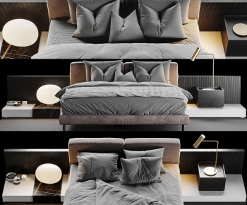 Modern Double Bed-ID:449335105