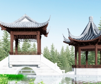 Chinese Style Building Component-ID:702239045