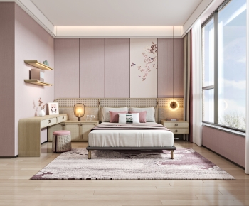 New Chinese Style Girl's Room Daughter's Room-ID:377832891