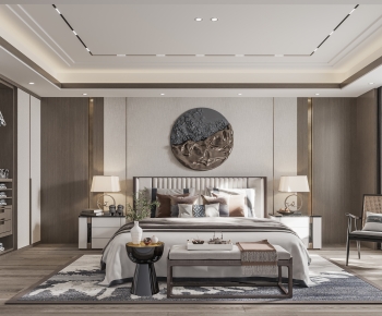 New Chinese Style Bedroom-ID:491991065