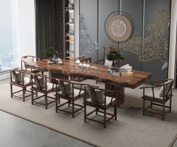 New Chinese Style Tea Tables And Chairs-ID:676816947