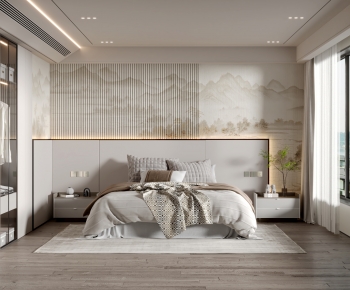 New Chinese Style Bedroom-ID:854214916