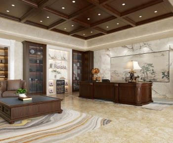 New Classical Style Manager's Office-ID:117089712