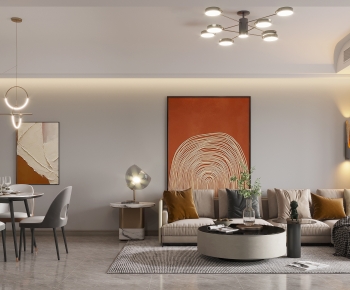 Modern A Living Room-ID:636430035