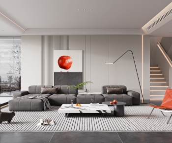 Modern A Living Room-ID:286545046