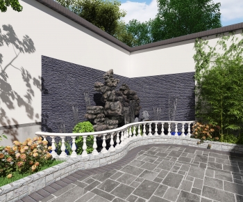 New Chinese Style Courtyard/landscape-ID:886709751