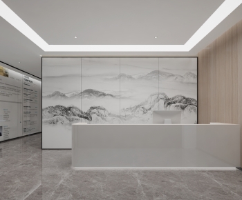 Modern Office Reception Desk-ID:160589939