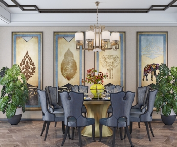 New Chinese Style Dining Room-ID:583312997