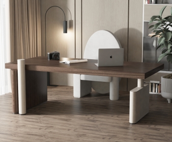 Modern Computer Desk And Chair-ID:514027121