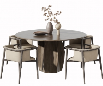 Wabi-sabi Style Dining Table And Chairs-ID:579241042