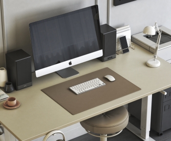 Modern Computer Desk And Chair-ID:917069916