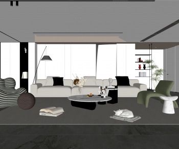 Modern A Living Room-ID:910399027