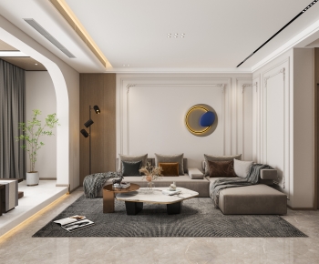 Modern A Living Room-ID:373260972