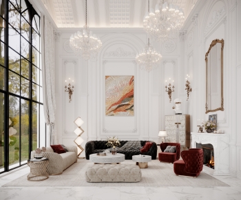 French Style A Living Room-ID:984081988