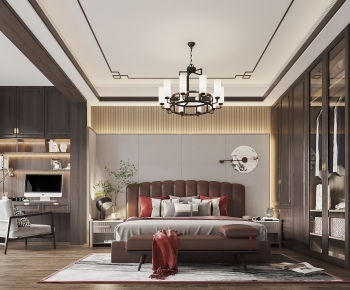 New Chinese Style Bedroom-ID:196322921