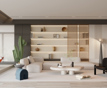 Modern Wabi-sabi Style A Living Room-ID:773077017
