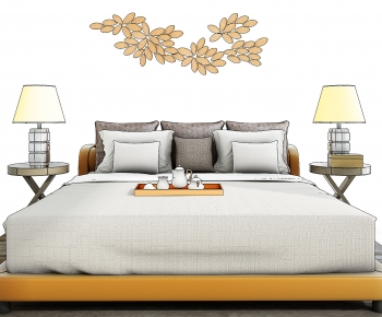 Modern Double Bed-ID:183271881