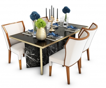 Simple European Style Dining Table And Chairs-ID:928878072