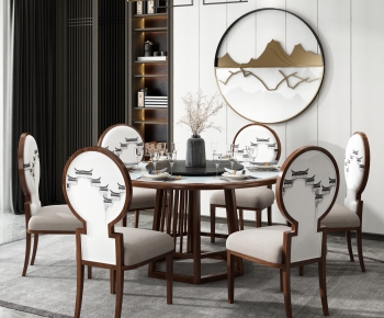 New Chinese Style Dining Room-ID:302160021