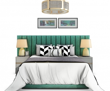 Modern Double Bed-ID:982139158