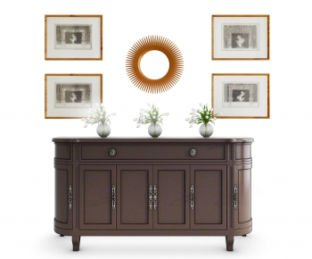 Simple European Style Decorative Cabinet-ID:126194003