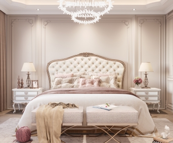 Simple European Style Bedroom-ID:341870076