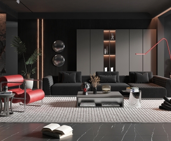 Modern A Living Room-ID:758025881