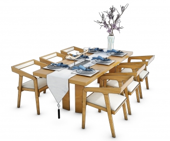 New Chinese Style Dining Table And Chairs-ID:316460147