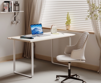 Nordic Style Computer Desk And Chair-ID:376667028