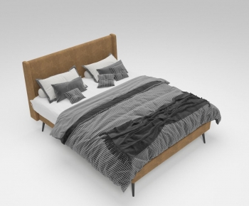 Modern Double Bed-ID:239737997