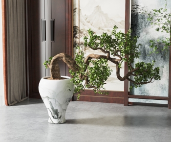 New Chinese Style Potted Green Plant-ID:265294087