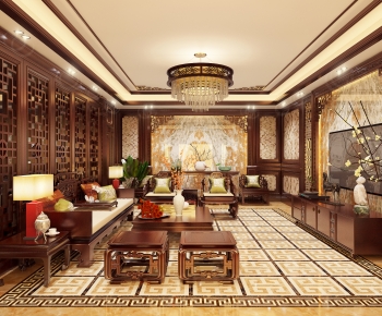 Chinese Style A Living Room-ID:856060988