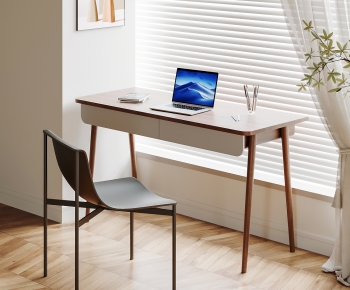 Nordic Style Computer Desk And Chair-ID:906645062
