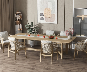 Modern Dining Table And Chairs-ID:397213943