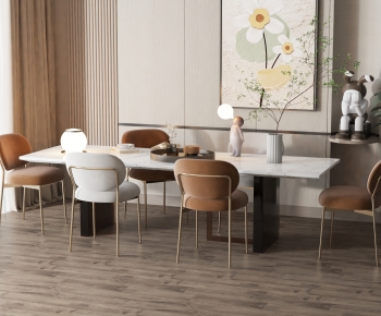 Modern Dining Table And Chairs-ID:294537073
