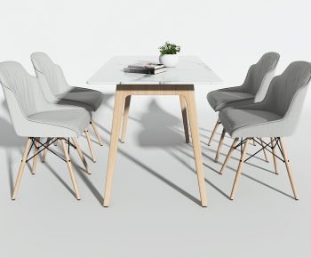 Nordic Style Dining Table And Chairs-ID:198839901