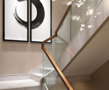 New Chinese Style Stairwell-ID:453502891