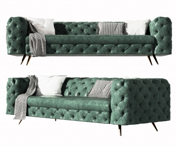 American Style Three-seat Sofa-ID:519947058