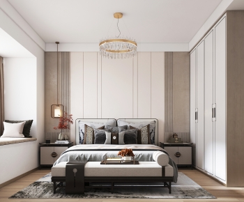 New Chinese Style Bedroom-ID:606635098