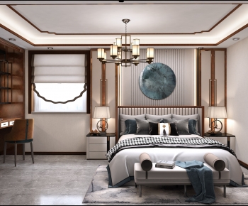 Chinese Style Bedroom-ID:986751087
