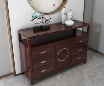 New Chinese Style Entrance Cabinet-ID:298249969