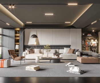 Modern A Living Room-ID:102936035
