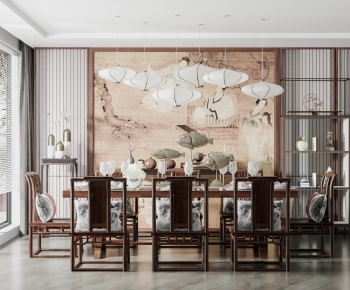 New Chinese Style Dining Room-ID:832992085